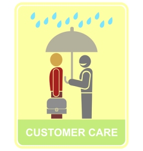 Customer care, apri l'ombrello
